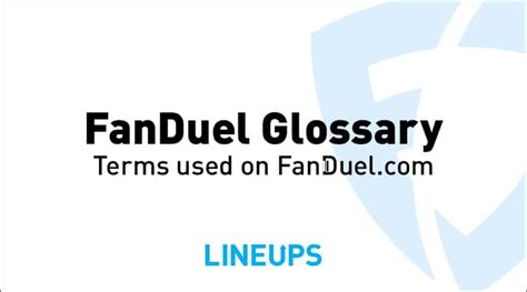 fanduel tutorial|fanduel instructions.
